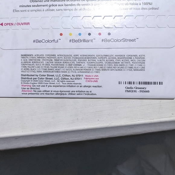 Last chance! Color Street Gaelic Greenery LIMITED EDITION Dark Green Glitter - Picture 5 of 12